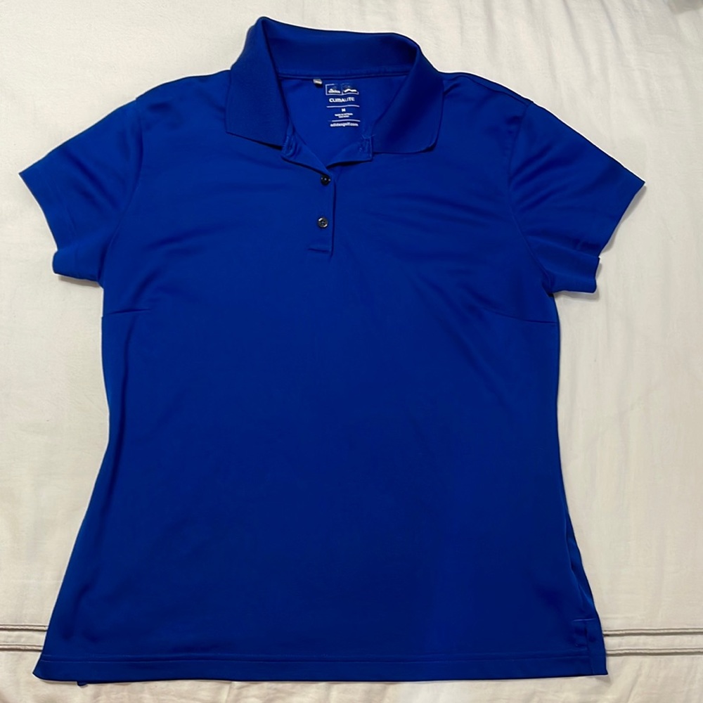 Adidas blue polo